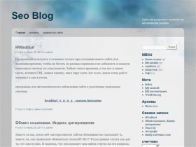 Seo Blog | Сайт о сео раскрутке и заработке так же основы веб дизайна