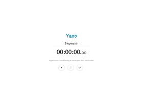 Yaoo - Онлайн Секундомер. Бесплатный онлайн секундомер со звуком для измерений и