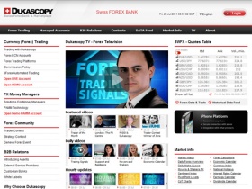  :: Dukascopy Bank SA | Swiss Forex Bank | ECN Broker | Managed accounts | Swiss