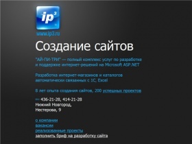 Создание сайтов в Нижнем Новгороде, разработка интернет-магазинов, поддержка сайтов - Компания IP3