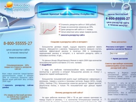 Создание и раскрутка сайта в интернете, эффективная раскрутка web (веб) сайтов в поисковых системах, услуги разработки и раскрутка сайтов в Москве