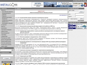 Metalcom.ru - все о металлургическом рынке I Новости металлургии на