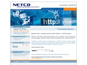 Хостинг и регистрация доменов ru com в Санкт-Петербурге и Москве. Домены и