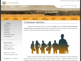 Сайты | Создание и продвижение сайтов - SiteLink Челябинск : О Компании СайтЛинк